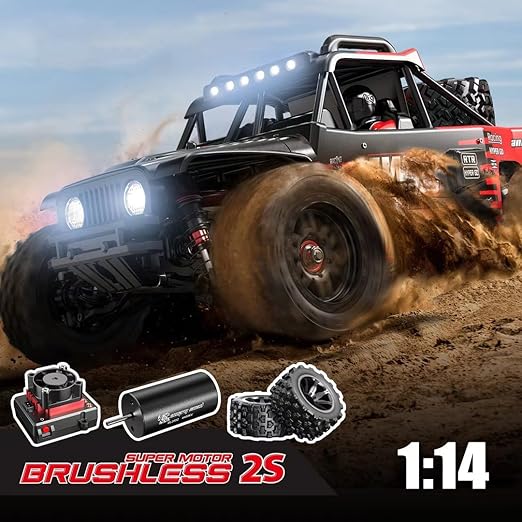 Rc Truck 4x4 Rc Brushless Rc Truck 14209 Electric Powered RC Car Brushless Motor and Esc, Rc Cars for Adults,1/14 4wd High Speed Rc Cars Drift for Adults Off Road Rc Car - Image 7