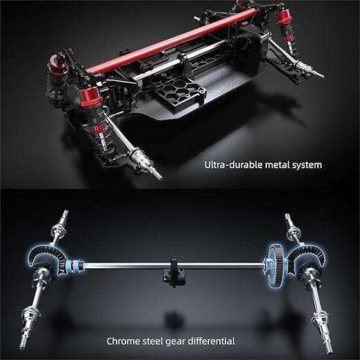 Rc Truck 4x4 Rc Brushless Rc Truck 14209 Electric Powered RC Car Brushless Motor and Esc, Rc Cars for Adults,1/14 4wd High Speed Rc Cars Drift for Adults Off Road Rc Car - Image 3